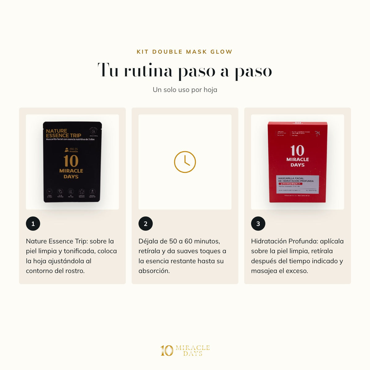Kit Double Mask Glow: rutina paso a paso